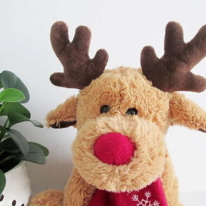 Christmas Plush Elk Doll Toy - Soft, Safe & Huggable Holiday Gift - Whimsical Shoppe