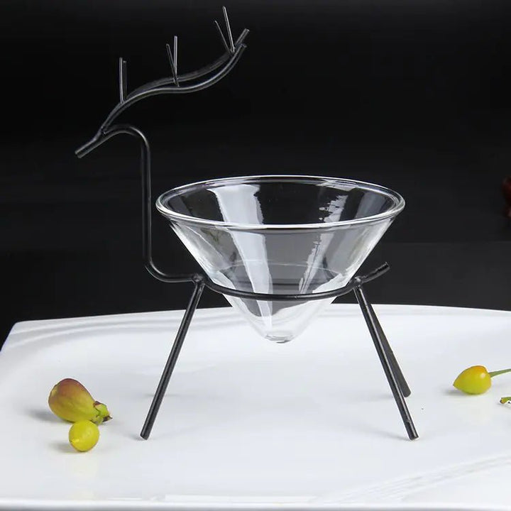 Christmas Reindeer Glass Dinnerware Bowl Set (170ML) - Borosilicate - Whimsical Shoppe