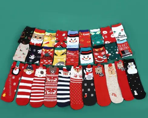 Creative Christmas Cartoon Socks for Women - Cotton Jacquard - Whimsical Shoppe