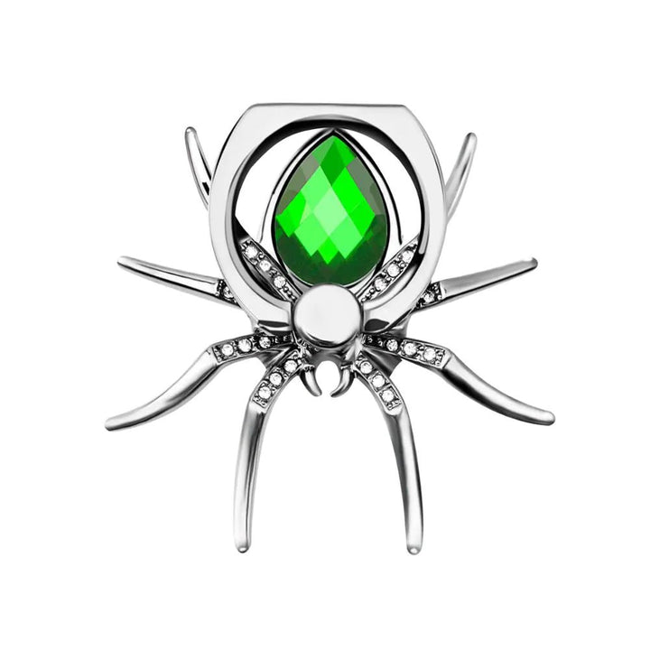 Creative Spider Ring Phone Holder – Metal Rhinestone Stand & Secure Grip (Red/Green/Blue/Purple/Pink) - Whimsical Shoppe