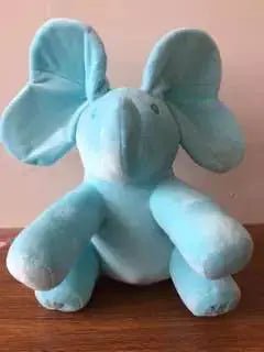 Customizable Musical Plush Elephant for Kids – 12" Singing Peek - A - Boo Toy (PP Cotton, 3×AA) - Whimsical Shoppe