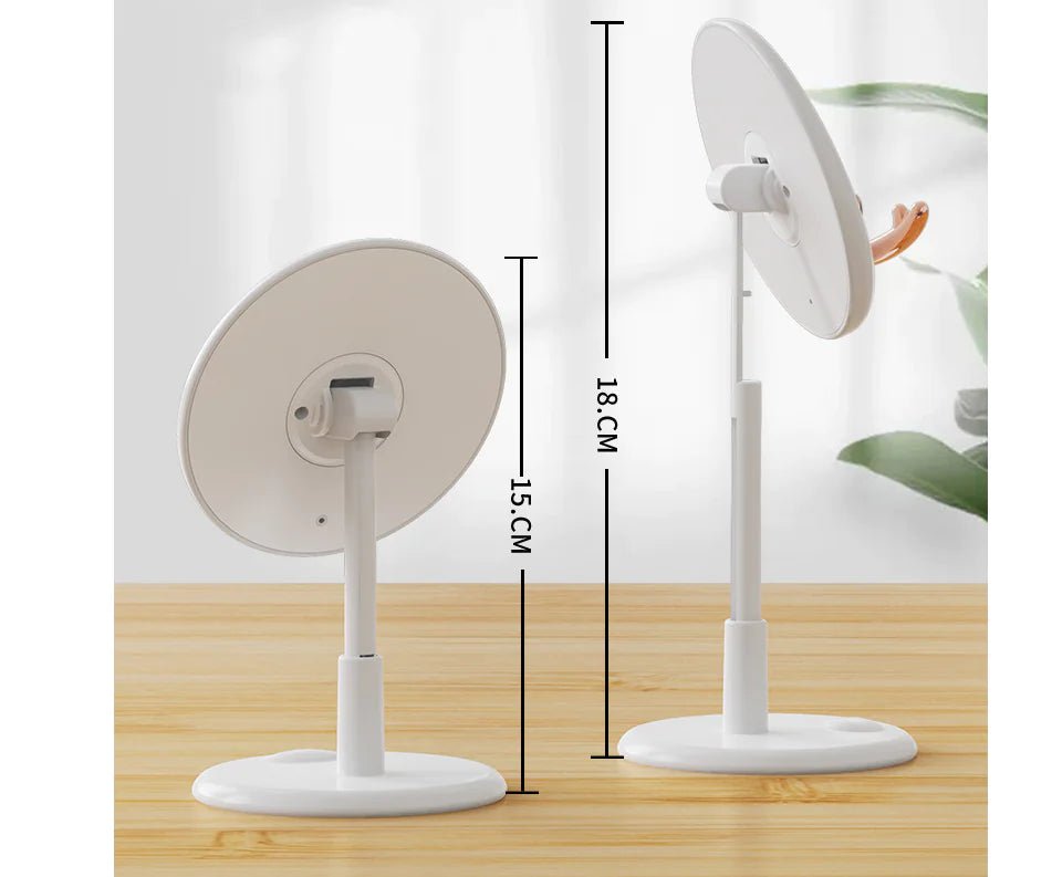 Cute Deer Lazy Phone Holder – Adjustable Stand for iPad & Tablets (White/Pink/Grey), Portable 80g - Whimsical Shoppe