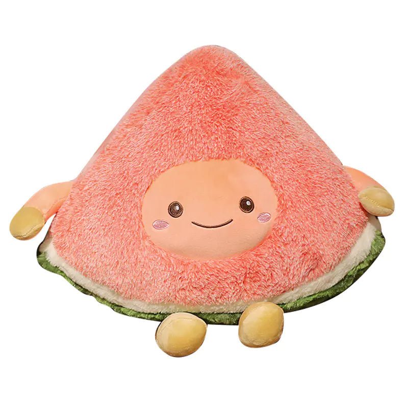 Cute Watermelon & Cherry Plush Toys for Kids – Soft PP Cotton Fruit Dolls (S/M/L), Age 3+, Cozy Gifts & Room Decor - Whimsical Shoppe