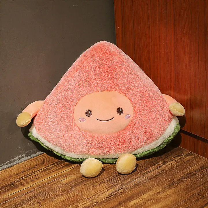 Cute Watermelon & Cherry Plush Toys for Kids – Soft PP Cotton Fruit Dolls (S/M/L), Age 3+, Cozy Gifts & Room Decor - Whimsical Shoppe