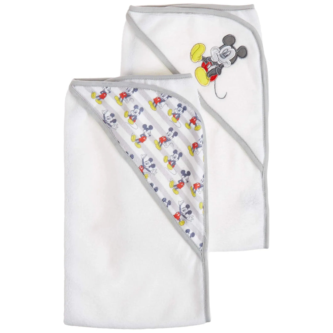 Disney Mickey Mouse Baby 2 Pack Rolled Hooded Towels - Whimsical Shoppe