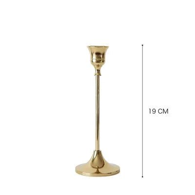 Elegant Vintage Gold Candle Holder – Antique Finish Centerpiece for Taper, Pillar & Votive Candles - Whimsical Shoppe
