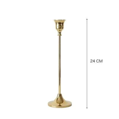 Elegant Vintage Gold Candle Holder – Antique Finish Centerpiece for Taper, Pillar & Votive Candles - Whimsical Shoppe