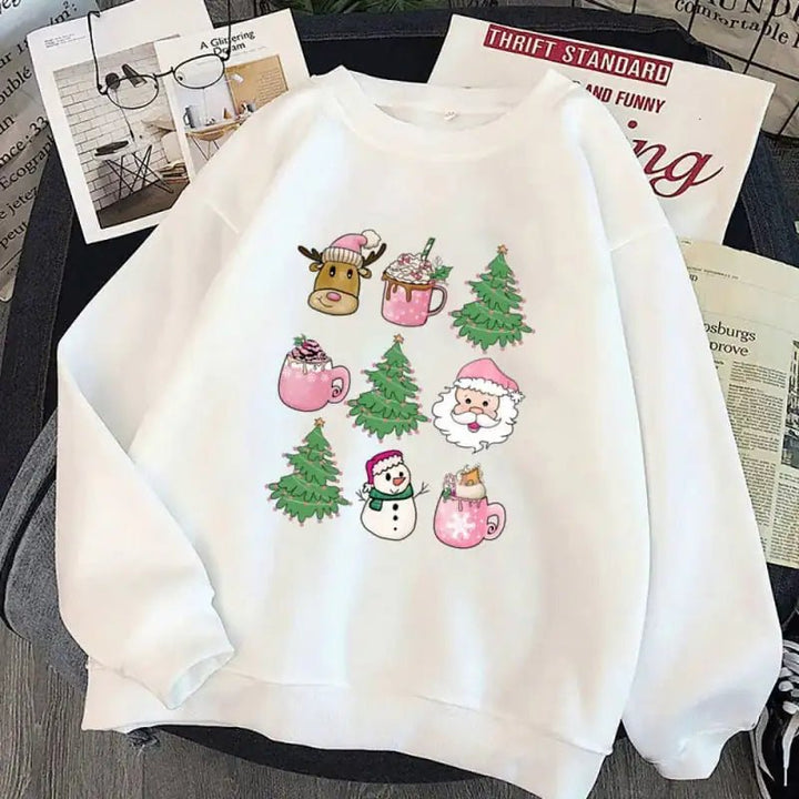 European Size Christmas Seasonal Sweatshirt - Cozy Crew Neck - Whimsical Shoppe