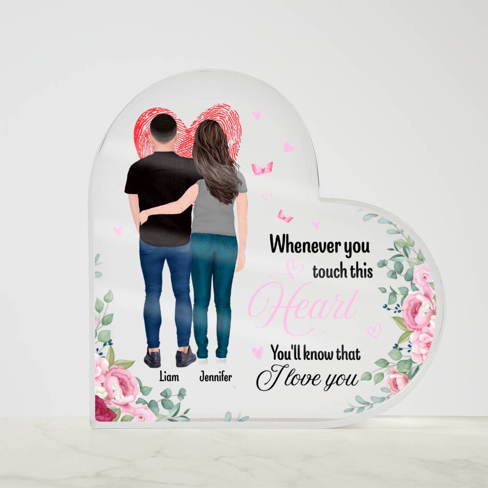 Anniversary Gift Heart Acrylic Keepsake