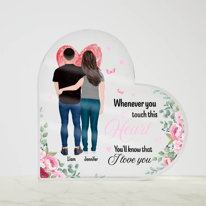 Anniversary Gift Heart Acrylic Keepsake