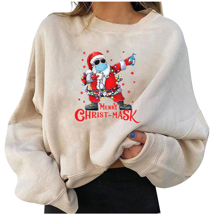 Fleece Christmas Loose Sweater - Cotton/Poly Blend (S - 2XL) - Whimsical Shoppe