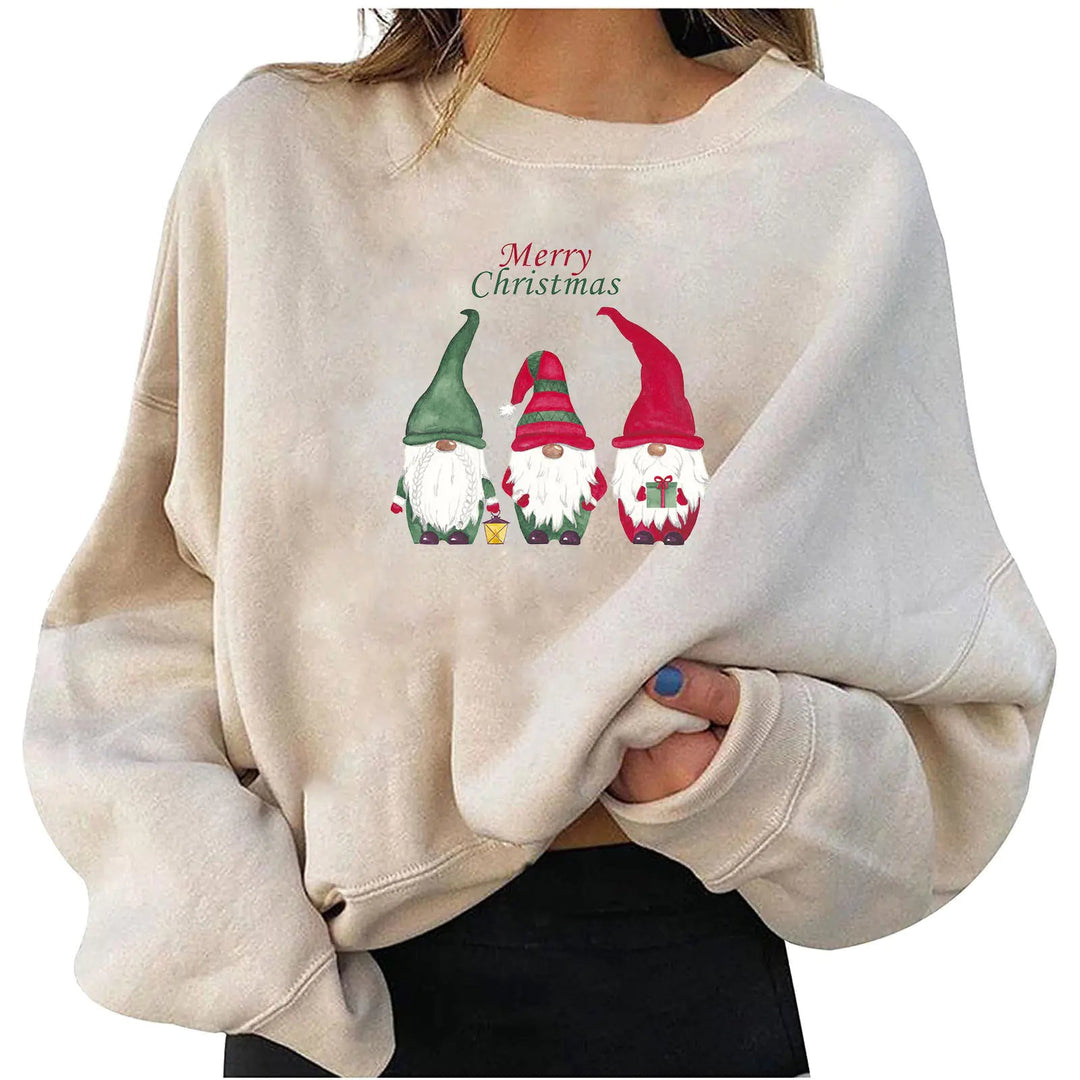 Fleece Christmas Loose Sweater - Cotton/Poly Blend (S - 2XL) - Whimsical Shoppe