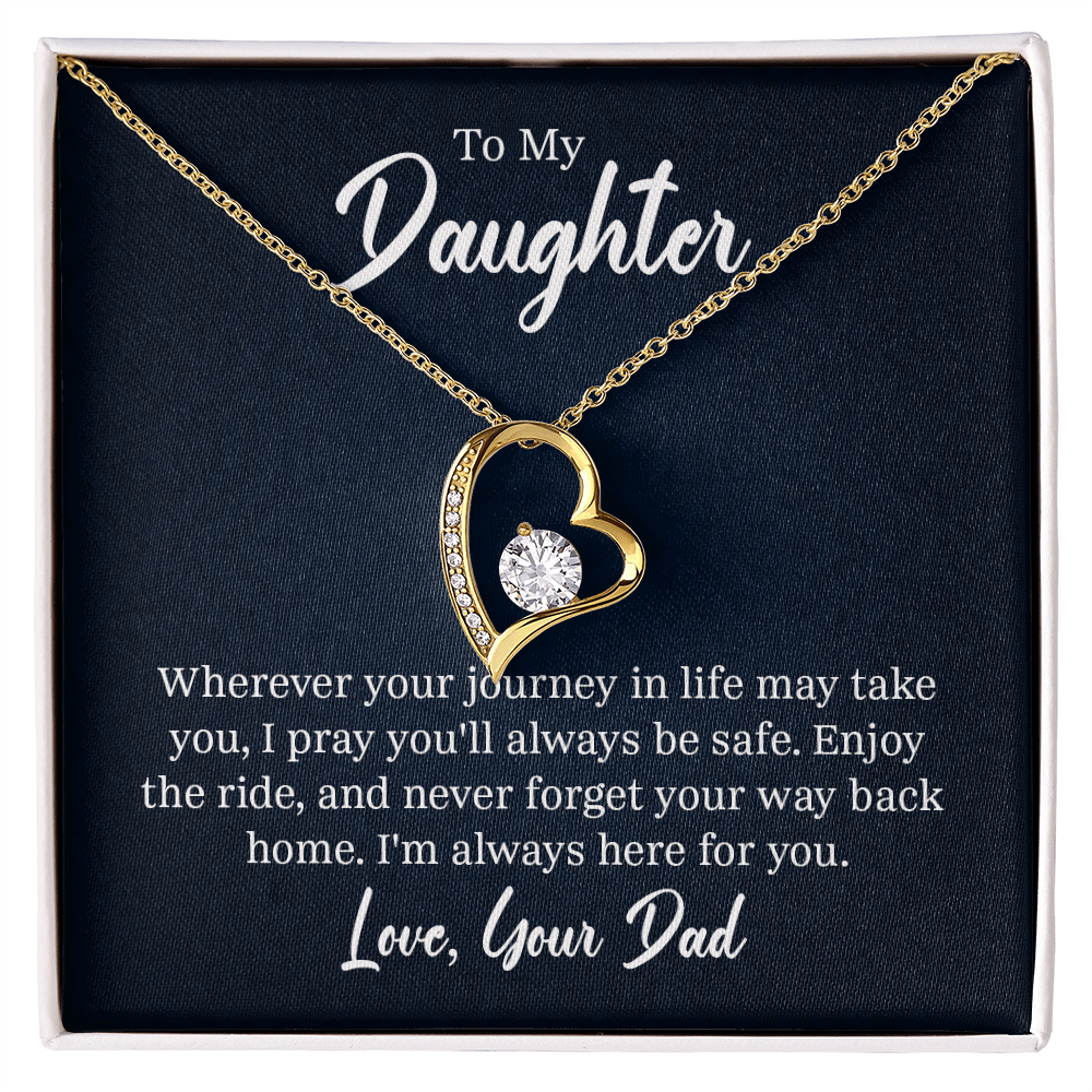 Forever Love Necklace - For Daughter From Dad - Whimsical Shoppe