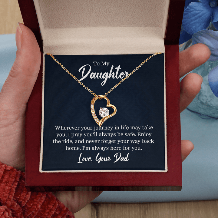 Forever Love Necklace - For Daughter From Dad - Whimsical Shoppe