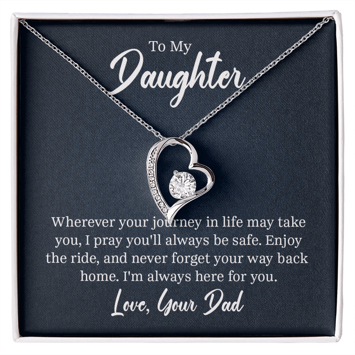 Forever Love Necklace - For Daughter From Dad - Whimsical Shoppe