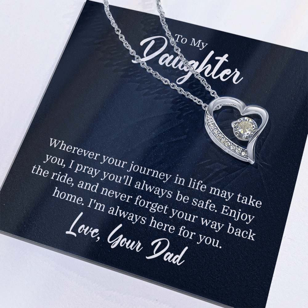 Forever Love Necklace - For Daughter From Dad - Whimsical Shoppe