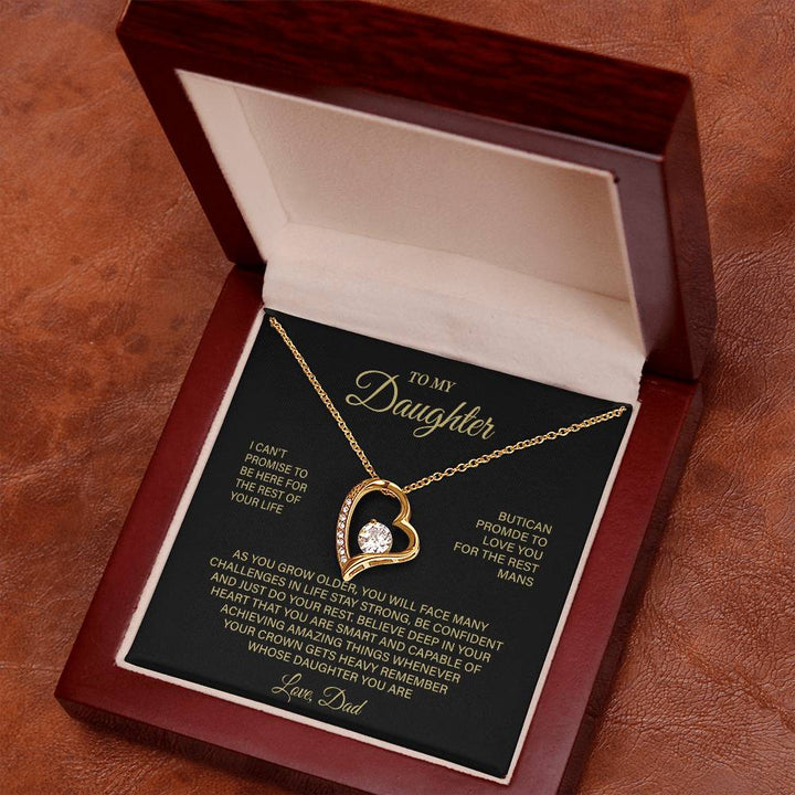 Forever Love Necklace for Daughter – Meaningful Gift from Dad, Symbol of Love, Strength & Lifelong Promise - Whimsical Shoppe