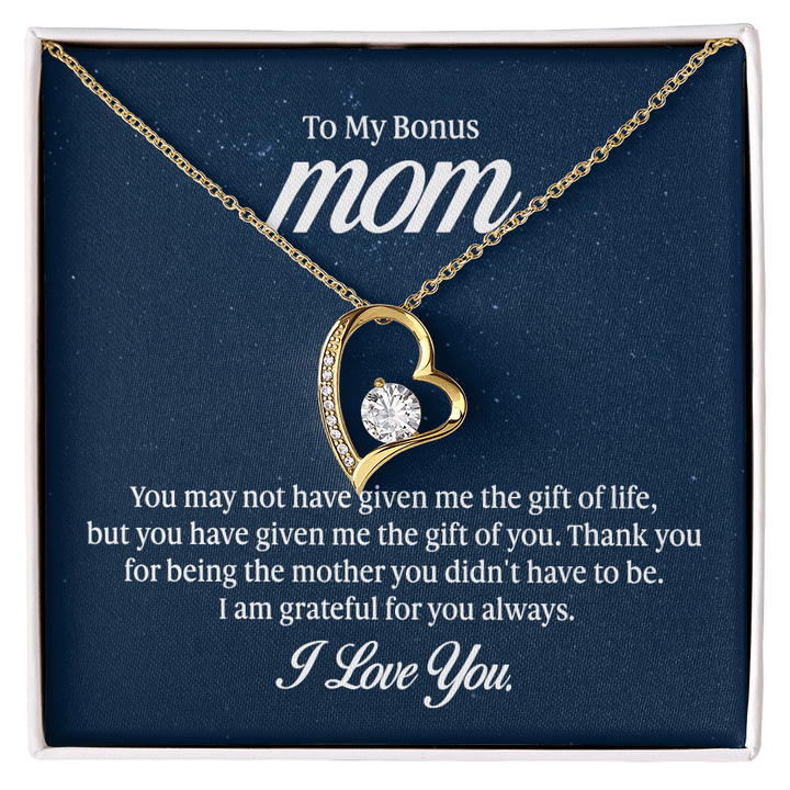 Forever Love Necklace - To My Bonus Mom - Whimsical Shoppe