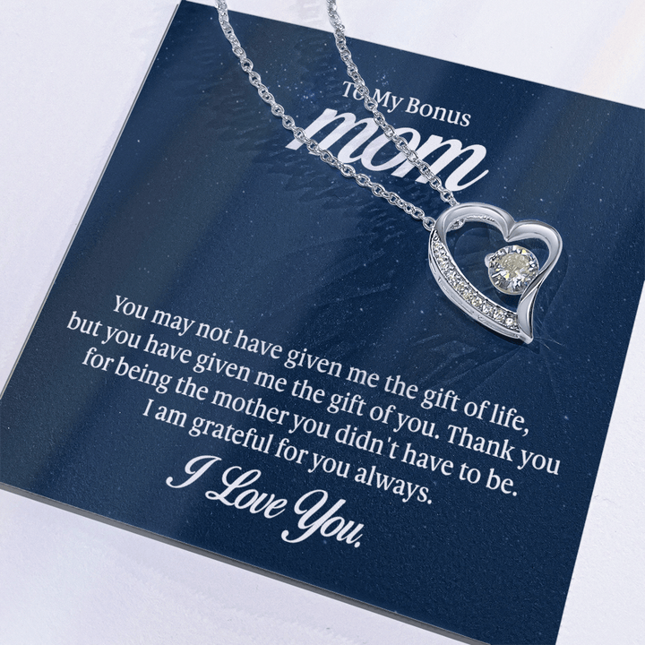 Forever Love Necklace - To My Bonus Mom - Whimsical Shoppe