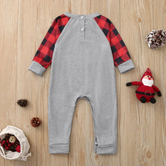 Infant Christmas Bodysuit with Reindeer Print