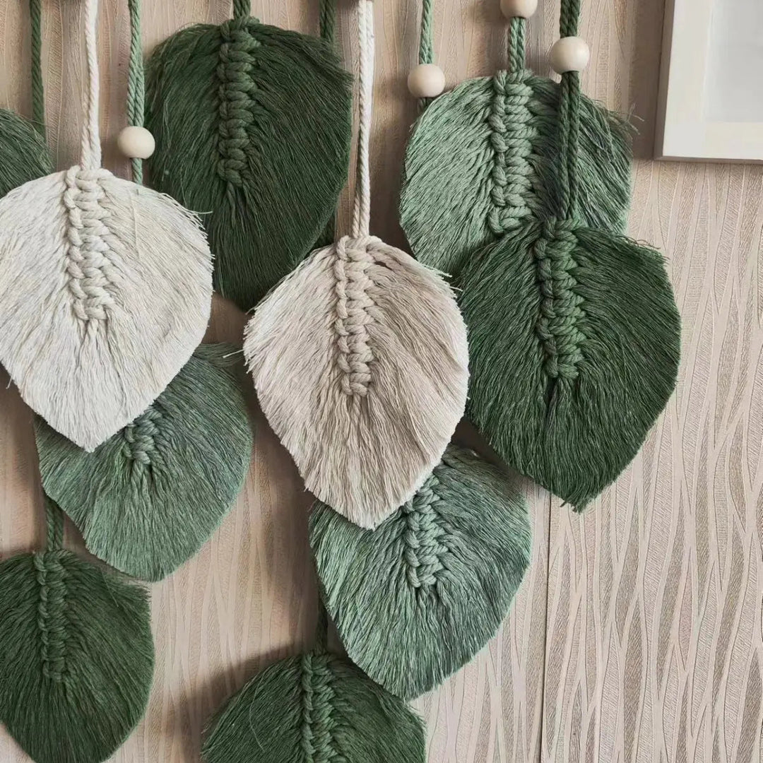 Handmade Woven Tapestry – Nordic Bohemian Wall Decor, 100% Cotton with Fringes (90×40 cm, Custom Colors) - Whimsical Shoppe