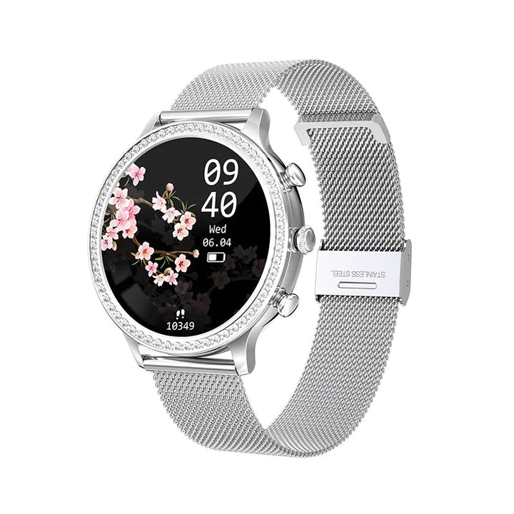 I70 Women’s Smartwatch – Music Control, Heart Rate & Step Tracking, 230mAh, Metal Case (Multiple Colors) - Whimsical Shoppe