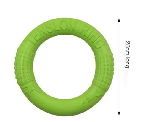 Interactive EVA Training Ring – Durable Pull Toy for Dogs, Exercise & Tug - of - War (Small/Large, Red/Green/Orange) - Whimsical Shoppe