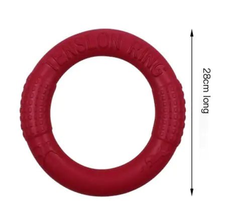 Interactive EVA Training Ring – Durable Pull Toy for Dogs, Exercise & Tug - of - War (Small/Large, Red/Green/Orange) - Whimsical Shoppe