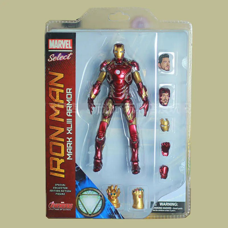 Iron Man MK43 Anime Figure Model – 21cm PVC Collectible Statue (100% New) - Whimsical Shoppe