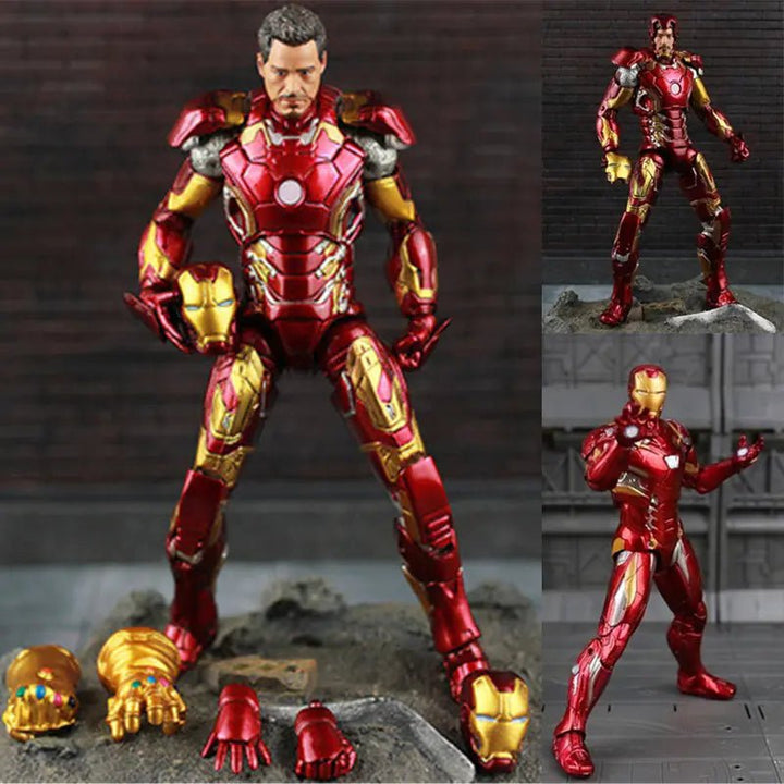 Iron Man MK43 Anime Figure Model – 21cm PVC Collectible Statue (100% New) - Whimsical Shoppe