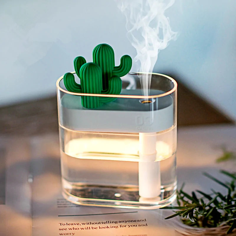 Ultrasonic Air Humidifier Clear Cactus (160 mL)