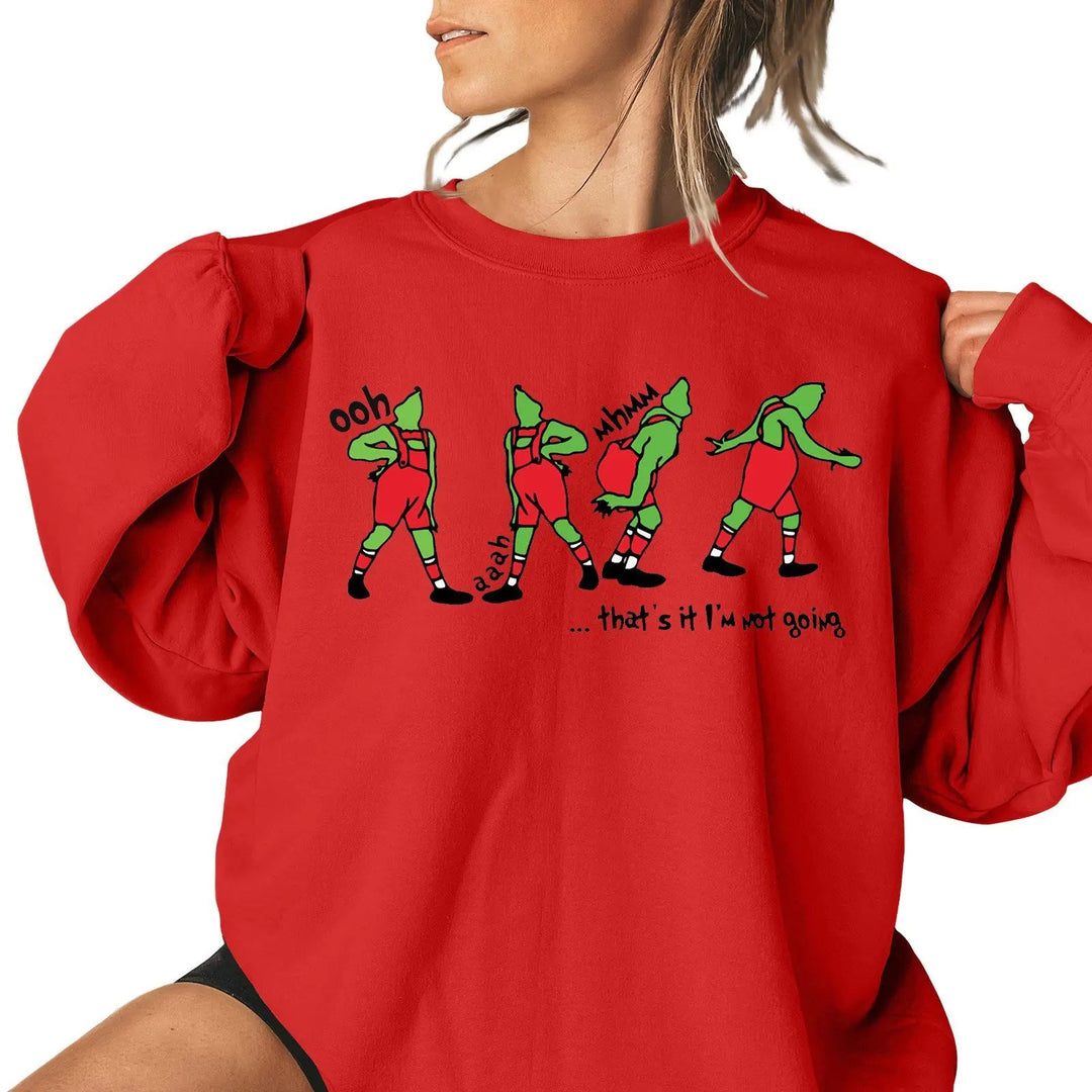 Ladies Christmas Pattern Casual Sweatshirt - XS to 4XL - Whimsical Shoppe