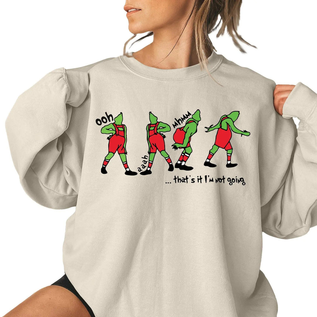 Ladies Christmas Pattern Casual Sweatshirt - XS to 4XL - Whimsical Shoppe