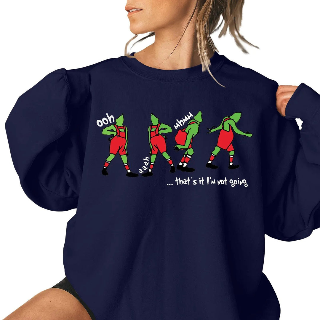 Ladies Christmas Pattern Casual Sweatshirt - XS to 4XL - Whimsical Shoppe