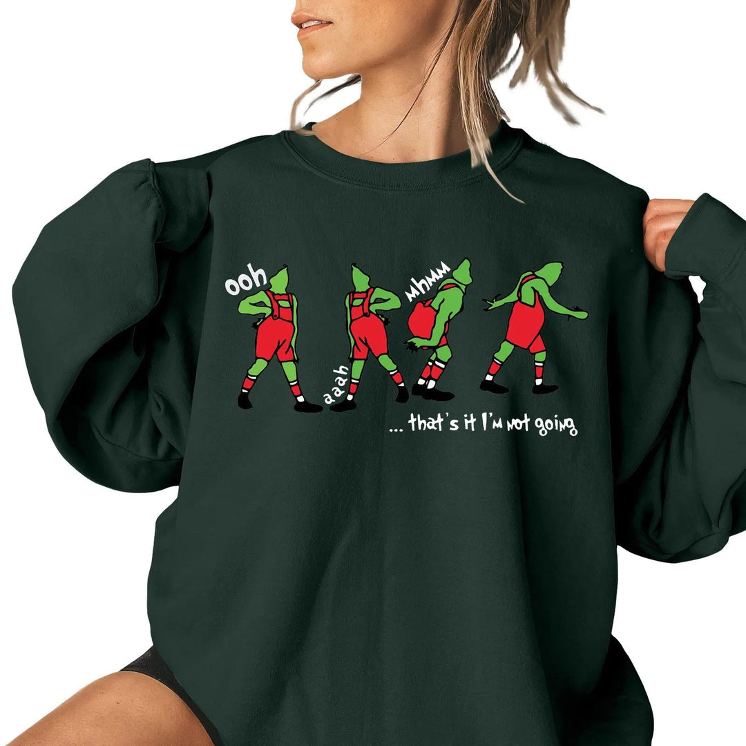 Ladies Christmas Pattern Casual Sweatshirt - XS to 4XL - Whimsical Shoppe