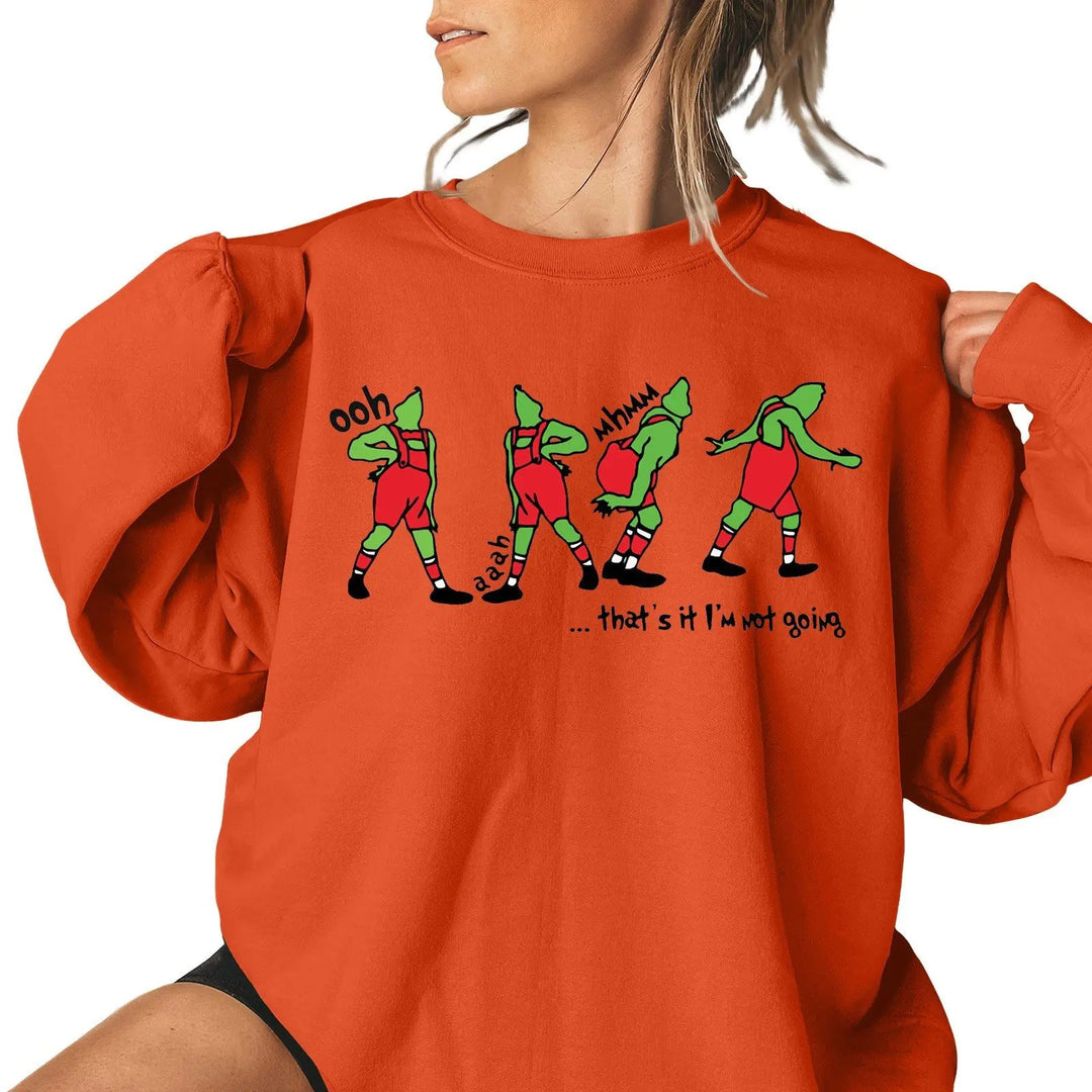 Ladies Christmas Pattern Casual Sweatshirt - XS to 4XL - Whimsical Shoppe