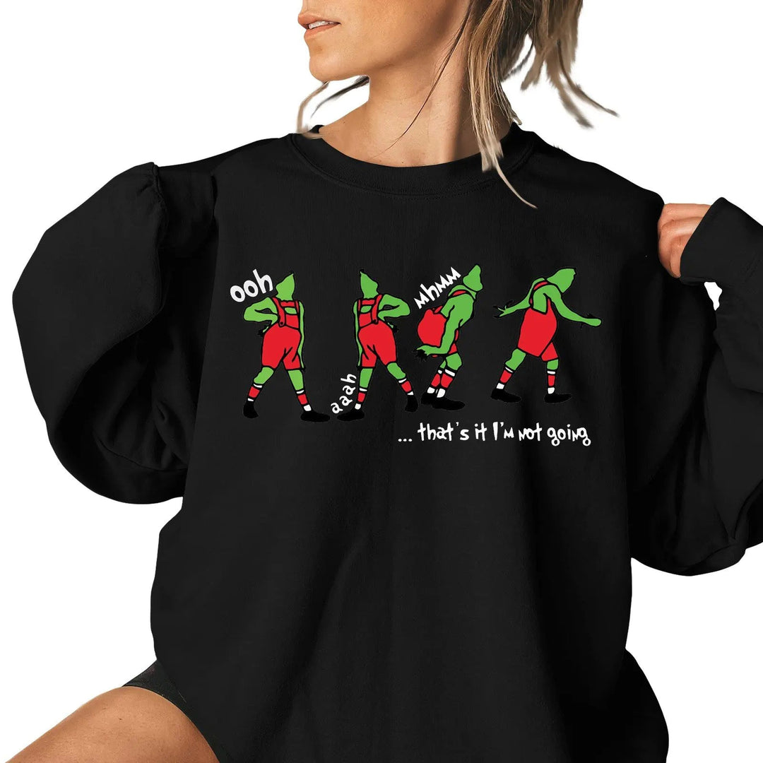 Ladies Christmas Pattern Casual Sweatshirt - XS to 4XL - Whimsical Shoppe