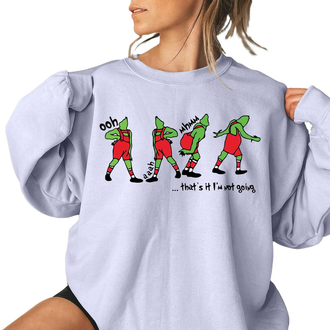 Ladies Christmas Pattern Casual Sweatshirt - XS to 4XL - Whimsical Shoppe