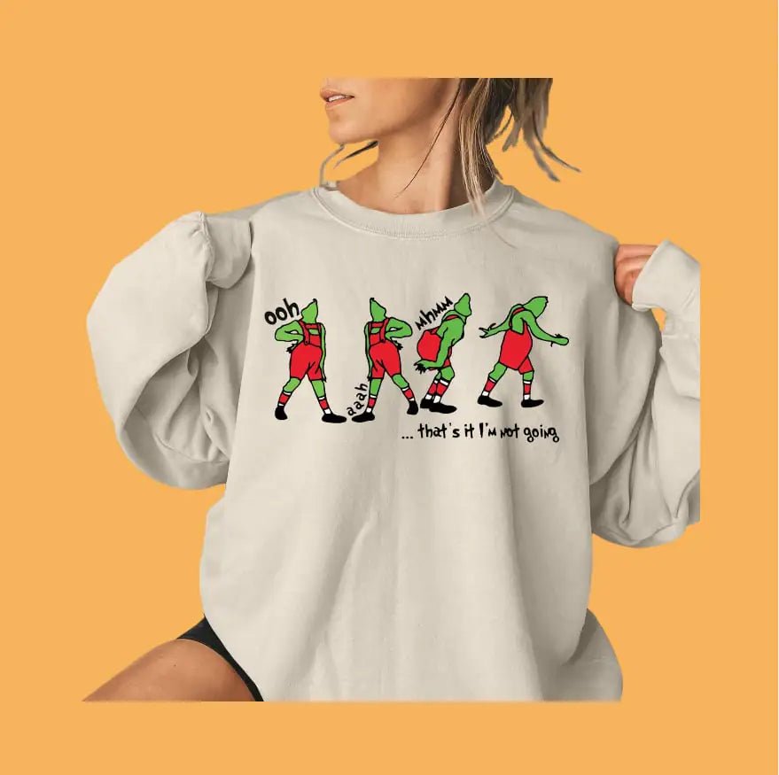 Ladies Christmas Pattern Casual Sweatshirt - XS to 4XL - Whimsical Shoppe