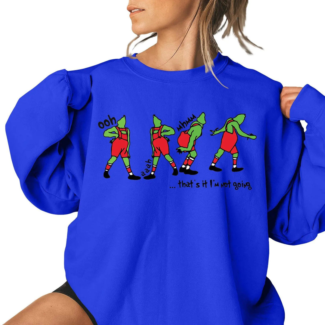 Ladies Christmas Pattern Casual Sweatshirt - XS to 4XL - Whimsical Shoppe