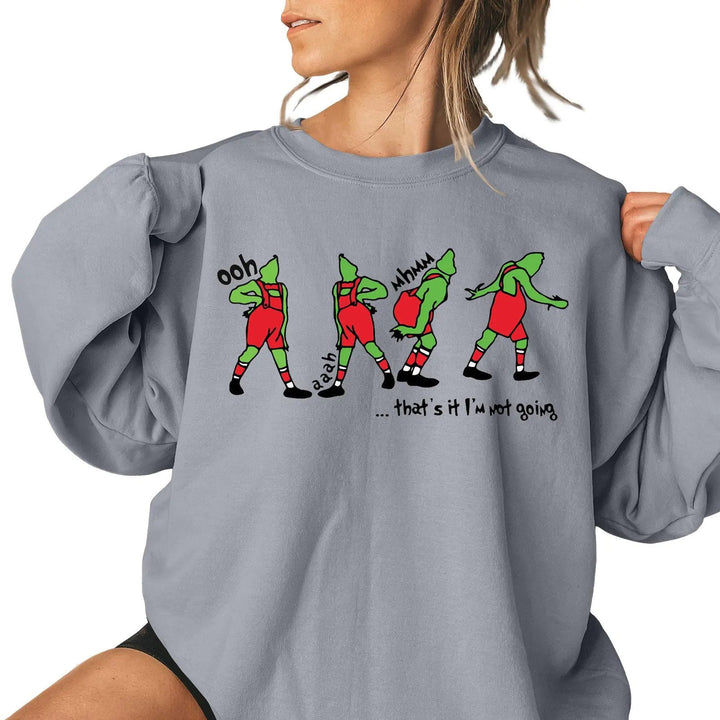 Ladies Christmas Pattern Casual Sweatshirt - XS to 4XL - Whimsical Shoppe