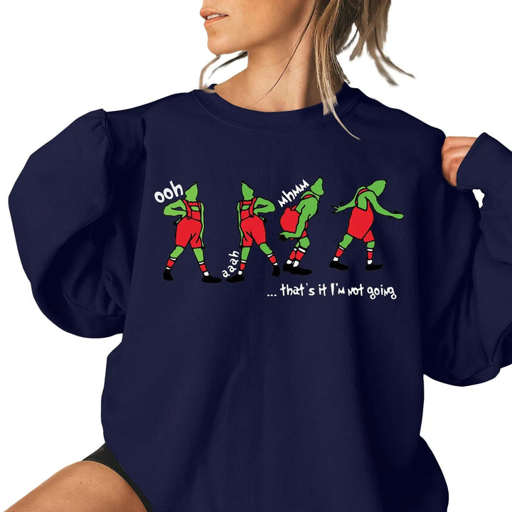 Ladies Christmas Pattern Casual Sweatshirt - XS to 4XL - Whimsical Shoppe