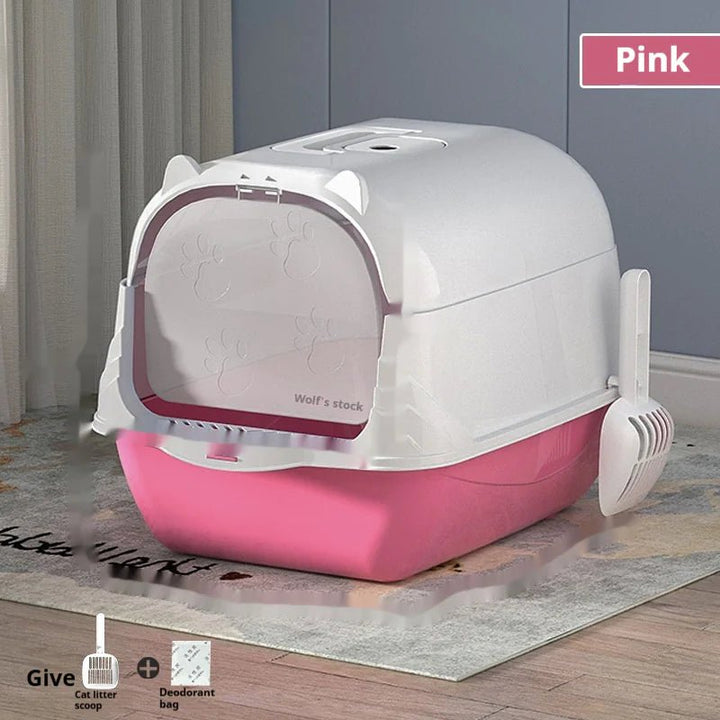 Large Enclosed Cat Litter Box - Whimsical Shoppe