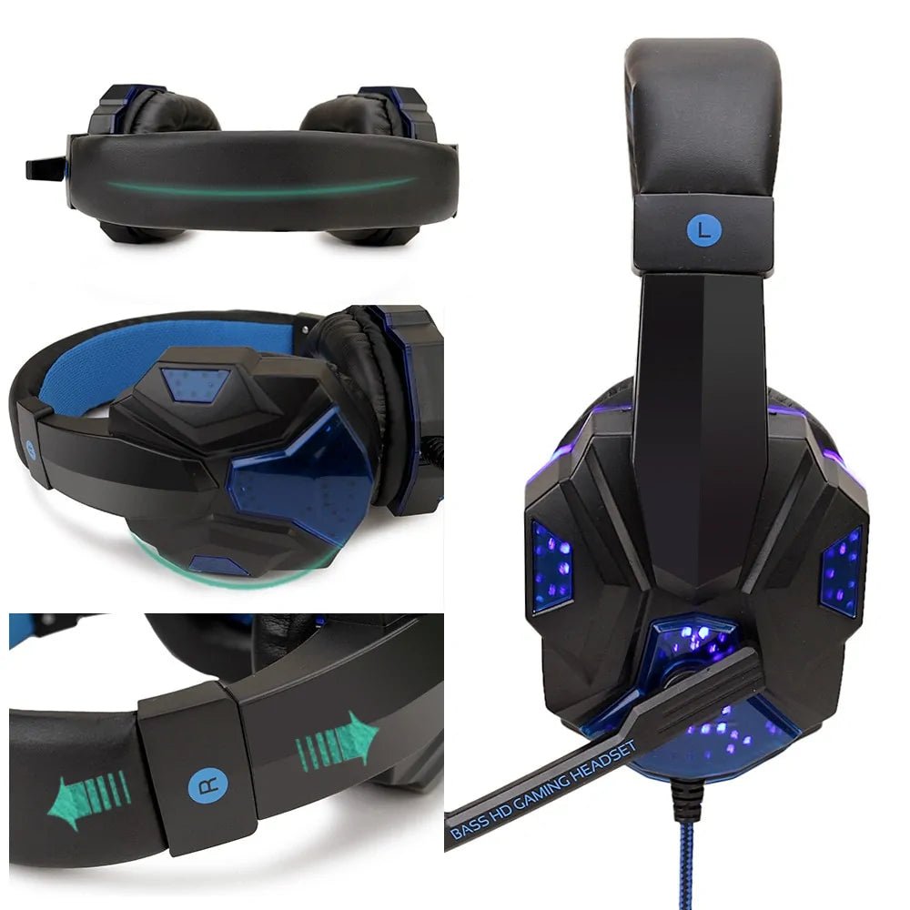 LED Light Wired Gamer Headset - Whimsical Shoppe