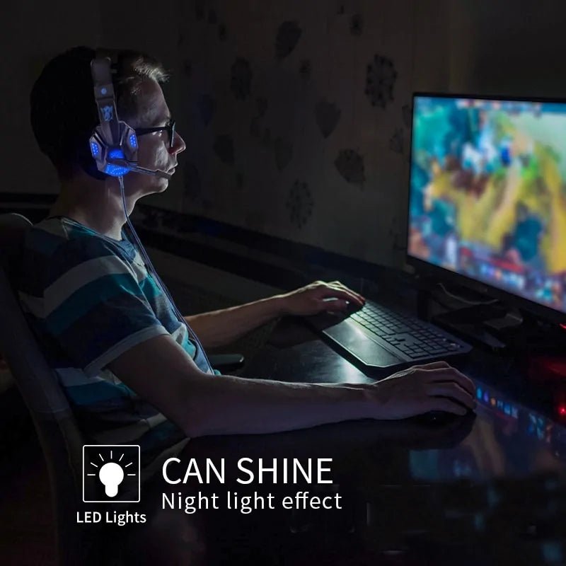 LED Light Wired Gamer Headset - Whimsical Shoppe