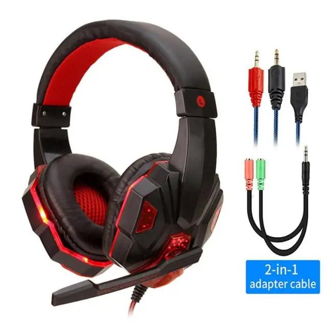 LED Light Wired Gamer Headset - Whimsical Shoppe