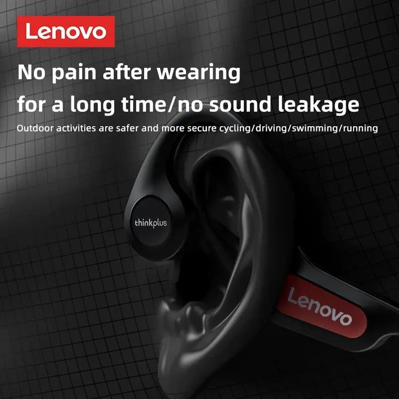 Lenovo X3 Pro Bluetooth Bone Conduction Earbuds – Wireless, IPX5 Waterproof, Bluetooth 5.3, 10m Range - Whimsical Shoppe