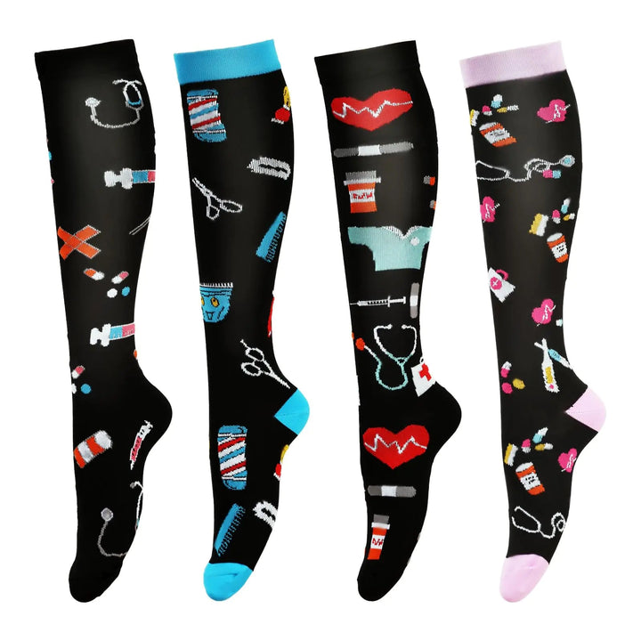 LEOSTEP Graduated Compression Socks - Support for Nurses & Runners - Whimsical Shoppe