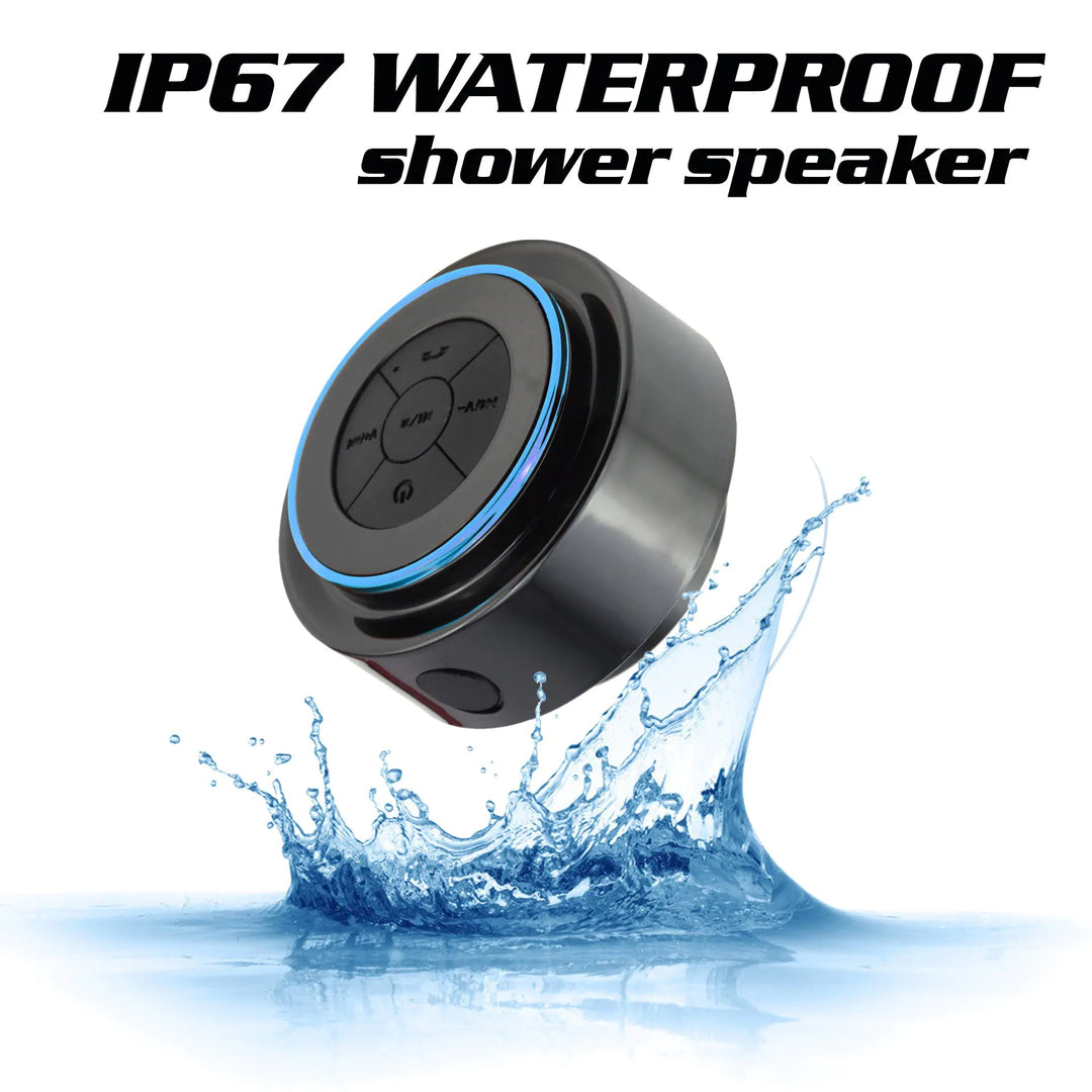 Level 7 Waterproof Portable Bluetooth Speaker – Mini Wireless Speaker for Bathroom, Beach & Outdoor Use - Whimsical Shoppe