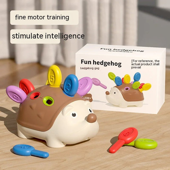 Little Hedgehog Early Learning Toy – Fine Motor & Hand - Eye Coordination, Insert Music Variants (Color Box) - Whimsical Shoppe
